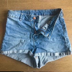 High Waisted Denim Shorts